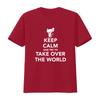 Keep Calm And Try To Take Over The World Cartoon Mouse Funny T Shirt For New vintage Washed graphic Top For Everyday Wear