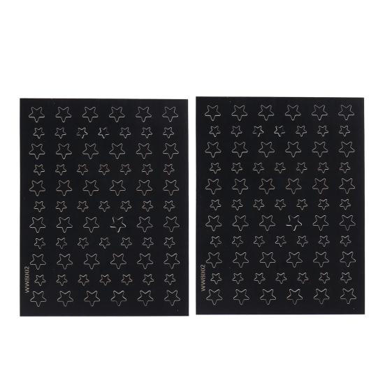 Изысканные наклейки для ногтей со звездами, сказочная мода, долговечность