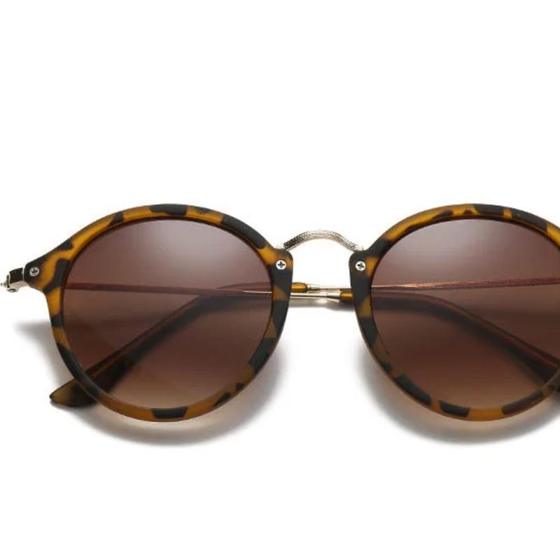 Новые круглые солнцезащитные очки, женские ретро-тренды, прозрачные индивидуальные женские брендовые дизайнерские солнцезащитные очки UV400