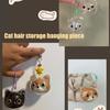 3Pcs Cat Hair Collector Charm Memorial Pet Hair Storage Box Keychain Charm Transparent Bottle for Pets Fur Keepsake Keyring Cat Owners Gift