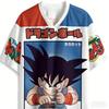 Игровая футболка с V-образным вырезом Kid Goku из Dragon Ball, быстросохнущая дышащая сетчатая футболка для мужчин, женщин, детей, фанатов аниме