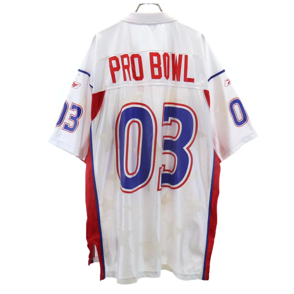 Reebok Рубашка с коротким рукавом L Белая система НФЛ Футбол Мужская Б/у