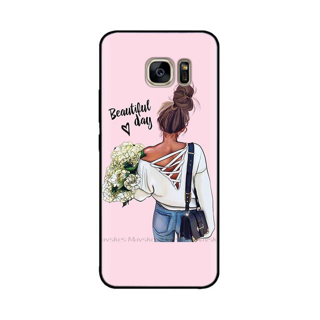 Силиконовый чехол для Samsung Galaxy S7 Edge, чехол S7, чехол для телефона Samsung Galaxy S6 Edge S 6, полная защита, мягкая задняя крышка