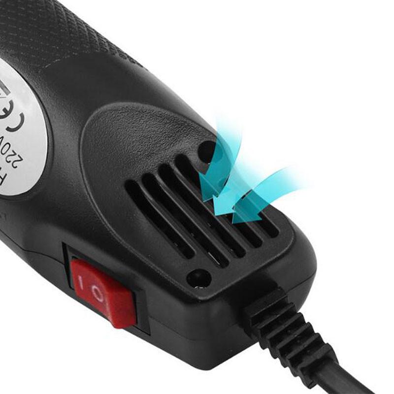 Термофен 220 В Паяльная Температура Воздуходувка DIY Ремесла Электрический Фен Горячий Мини Термофен Для Термоусадочной Трубки Автомобильная Пленка