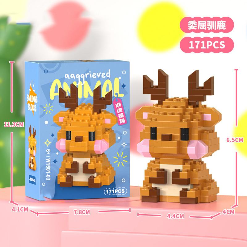 Animal Cat Bricks Constructor Set Micro Building Blocks Children Toy Adult Particle Building Block Dog Mini Toys Home Decoration