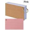 Horizontal Line Loose-Leaf Index Cards Double-sided Revision Cards Durable Binder Memo Book  Office