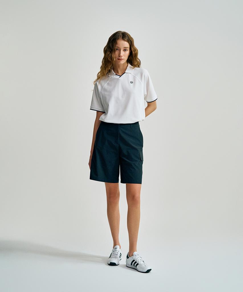 SERGIO TACCHINI W Cotton-Like Woven Bermuda Pants