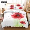 Beautiful Flower Bedding Set, 3Pc Flowers Duvet Cover Set, Soft Comfortable Breathable Duvet Cover, For Bedroom Guest Room Decor
