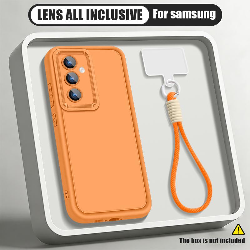 Soft TPU Lanyard Phone Case For Samsung Galaxy A57 A27 A37 A56 A26 A16 A17 A36 A55 A54 5G S25 S24 FE S26 S25 S23 S22 Ultra Cover