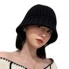 Wool Bucket Hat Korean Fashion Japanese Retro Autumn Winter Knitted Panama Cap Fisherman Hat Girl Fedora Hat Women Black Hats