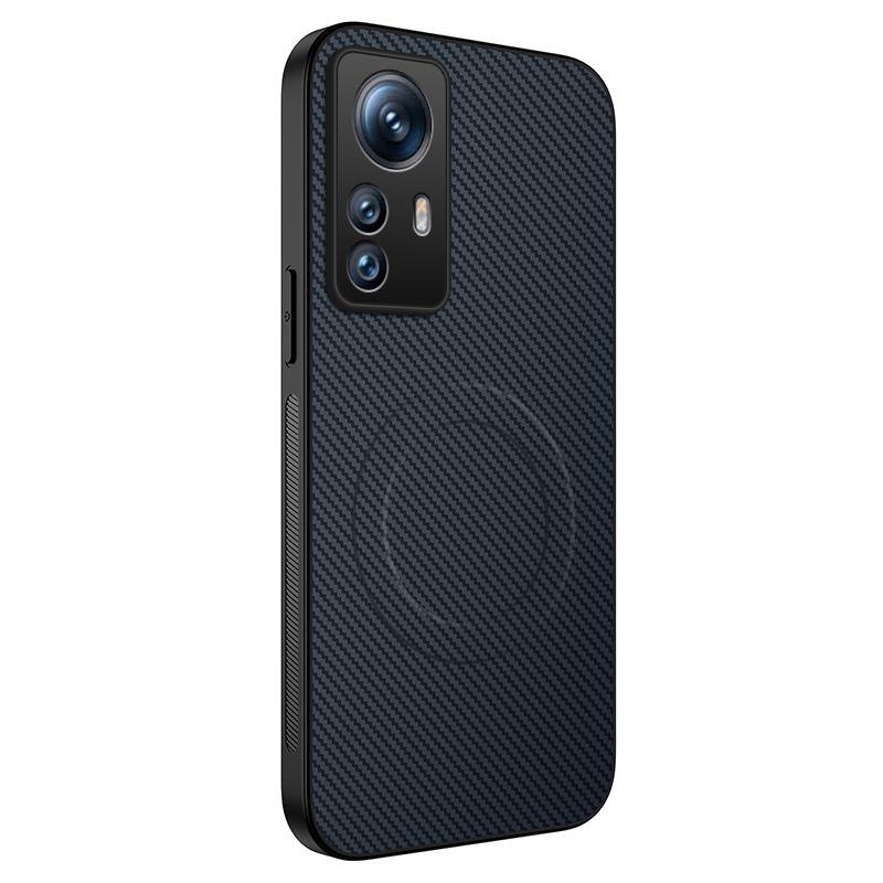 Защитная пленка из кожи с карбоновыми вставками для объектива Xiaomi 12T/12T Pro с MagSafe