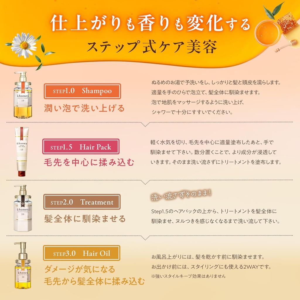 ViCREA - &honey Melty Moist Repair Hair Oil увлажняющее масло для волос, 100 мл