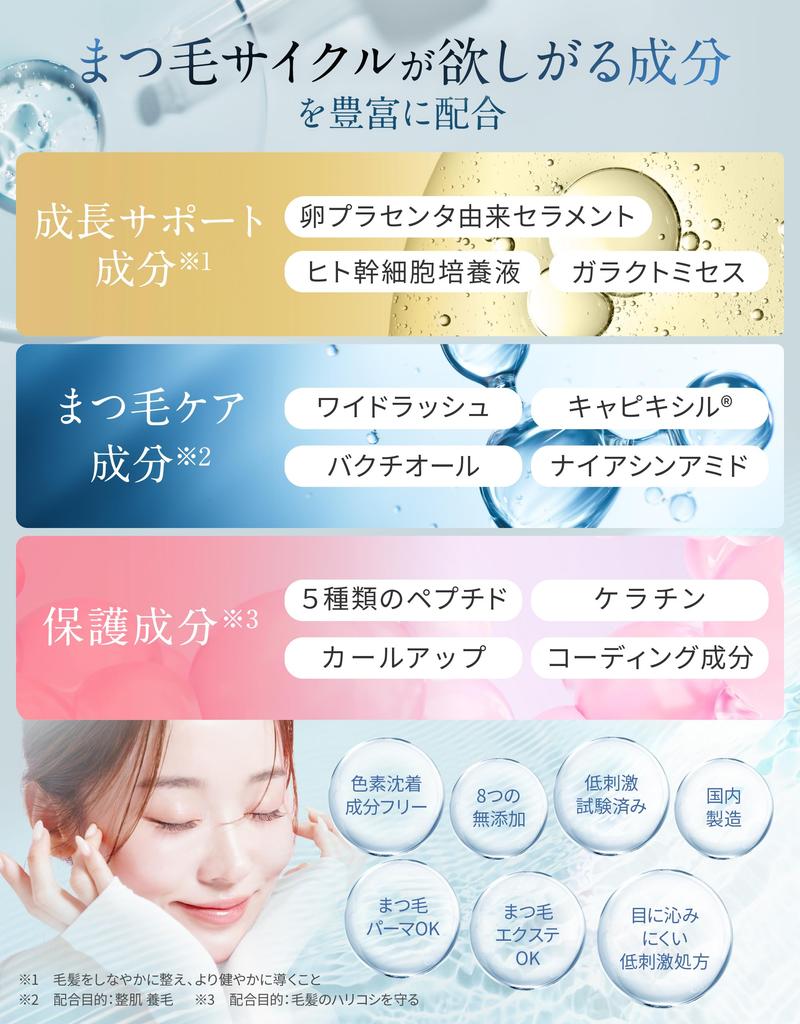 Крем для ресниц Mystique 2way x сыворотка для ресниц 6 мл, расческа x щеточка, покрытие, совместимая с основой для туши, высококонцентрированный раствор для культивирования стволовых клеток человека