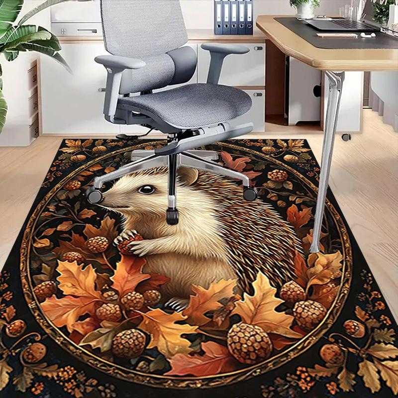 1 шт. Ежик, Осенний Очень Большой Нескользящий Ковер для Пола, Офис, Семья, Спальня, Студия, Ковер Большой Площади, Ковер для Помещений, Яркие Цвета