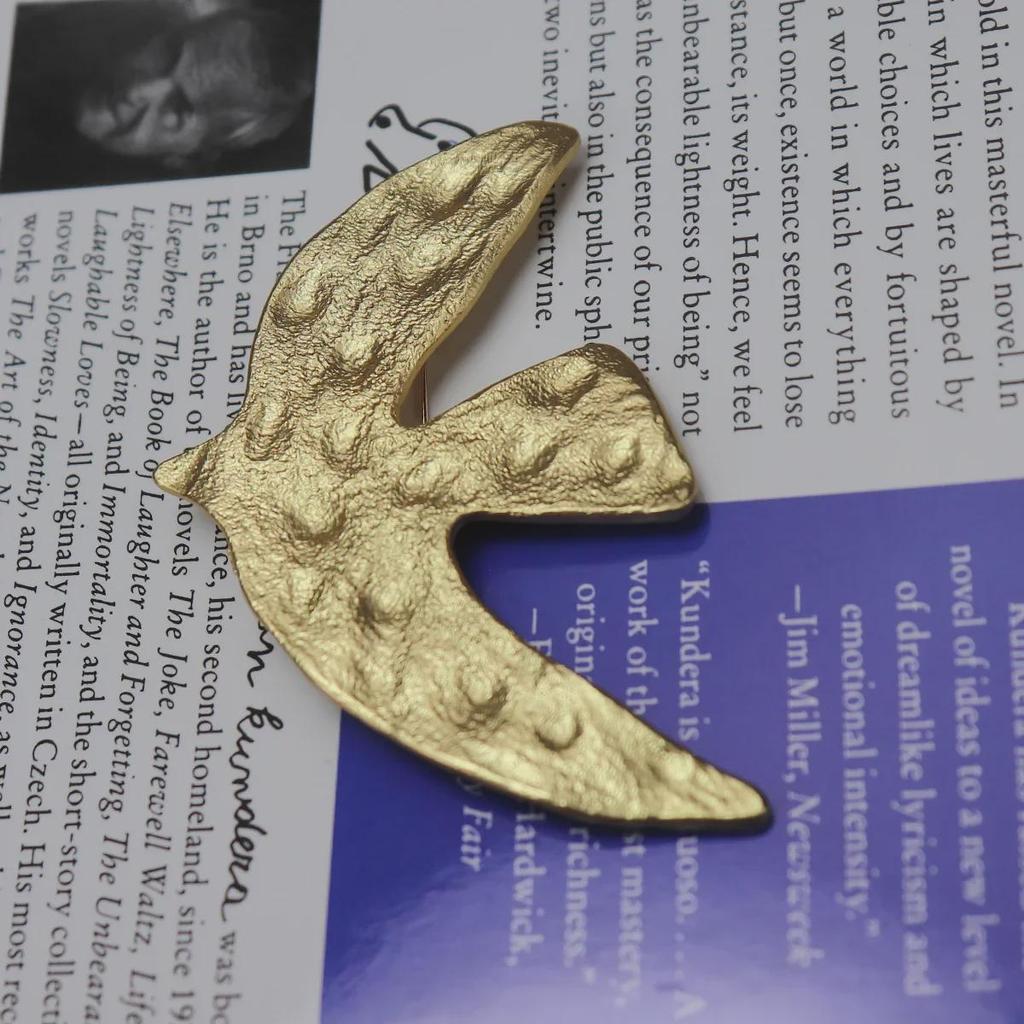 Medieval French Cecile Peace Dove Brooch Replica