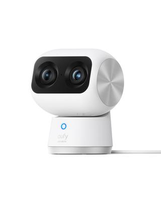 Камера Anker Eufy Security Indoor Cam S350 качество изображения 4K UHD камера с двумя объективами 8-кратный зум поле зрения обнаружение движения ИИ 5 ГГц (Камера слежения)
