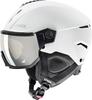 uvex instinct visor visor helmet with size adjustment and retractable size matte ski/snowboard dial-type ventilation, 56-58cm, white/black