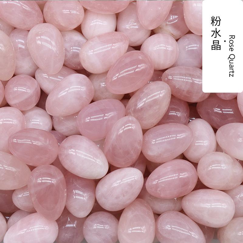 1pcs Egg Shaped 30mm Crystal Jade Small Egg Mining Bird Egg Stone Easter Colored Egg Natural Crystal Stone Gypsum Dropshipping