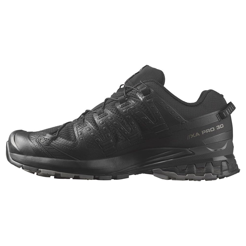 Salomon XA PRO 3D Trail Running Size 10 Wide Men's Shoes, Black/Phantom/Pewter, 1,