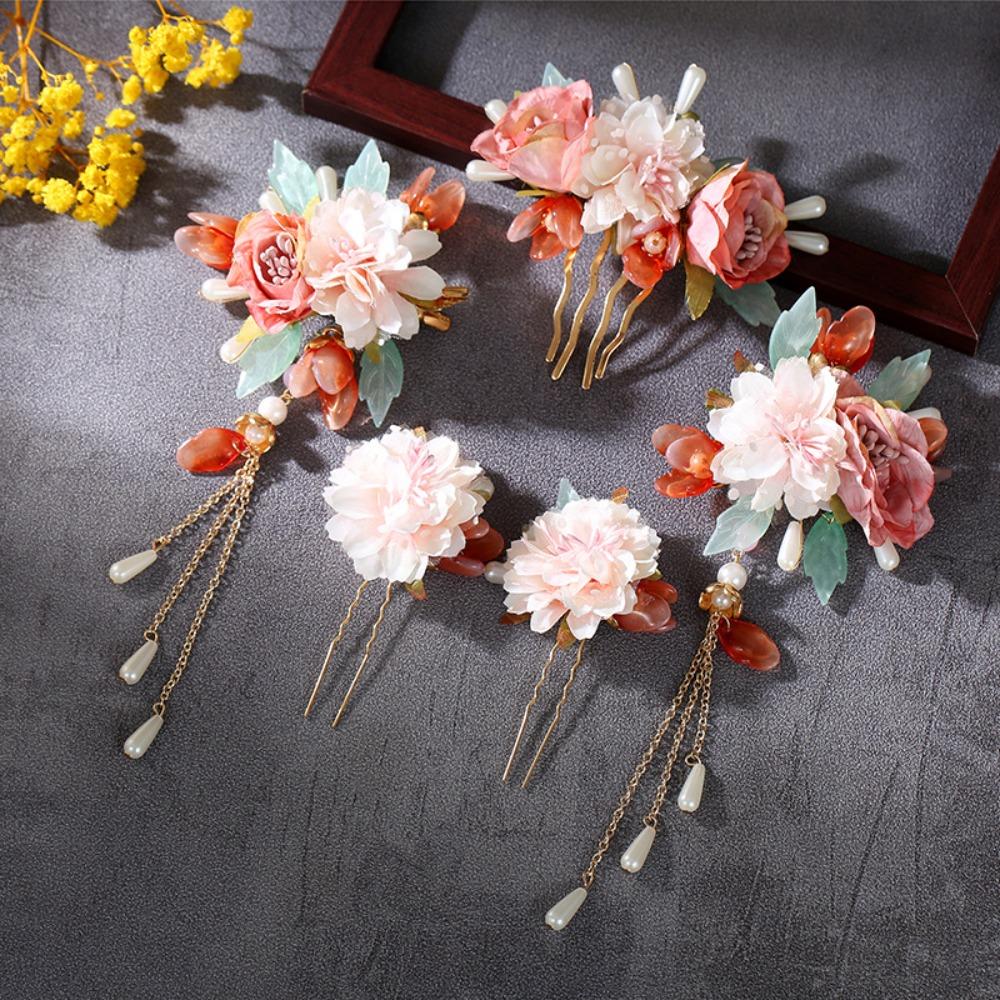 Tassel Ancient Hair Stick Sets Chinese Style Earrings Hairpin Set Bridal Headwear  Jewelry
