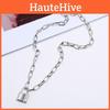 Модное панк-ожерелье-цепочка из сплава с подвеской-замком для повседневной носки и подарков