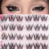 Неклеящиеся накладные ресницы Big Eye product Натуральные трехмерные тонкие длинные густые завитки ленивые трехступенчатые завитки накладные ресницы с ощущением матери