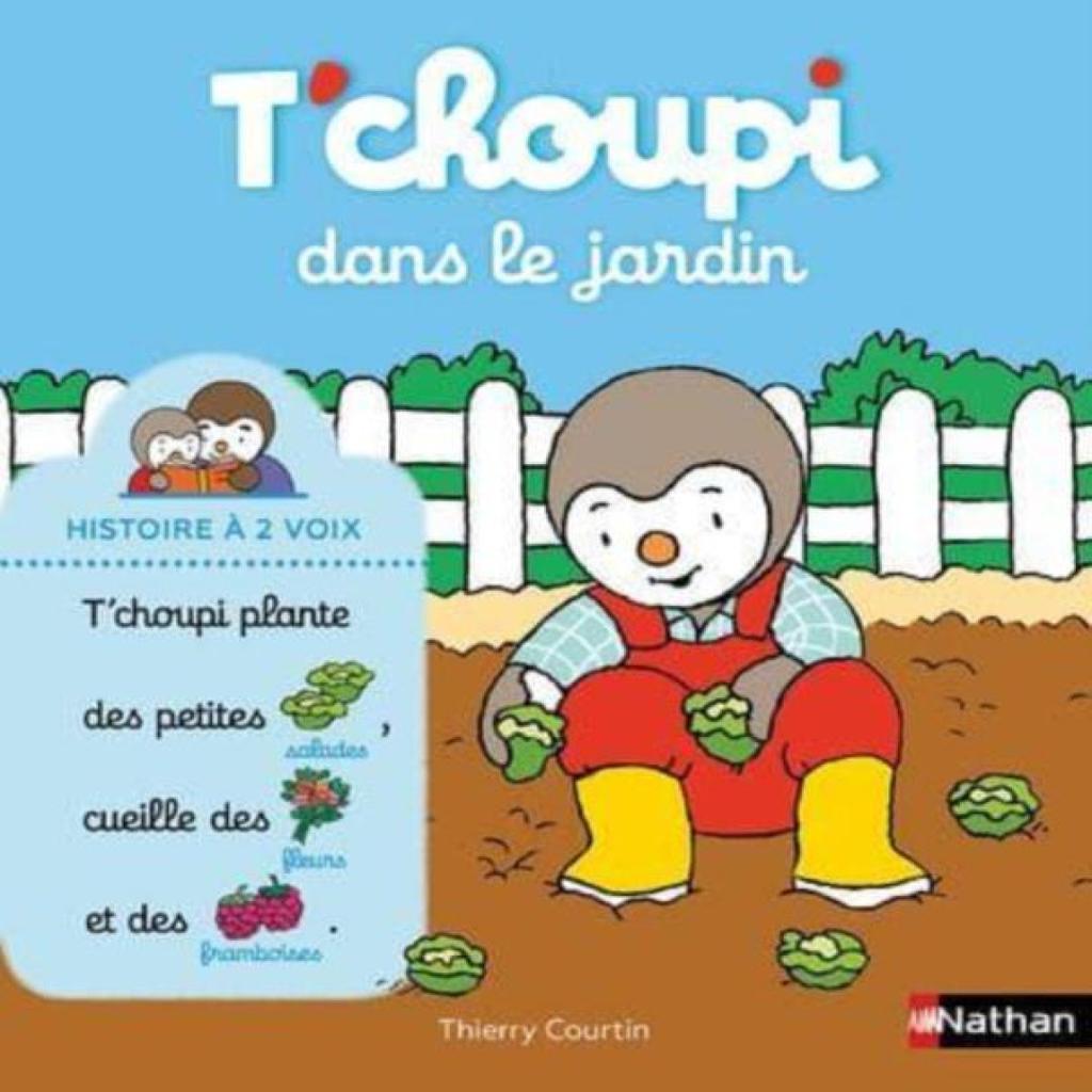 Tchoupi dans le jardin by Thierry Courtin Hardback Book 9782092589854