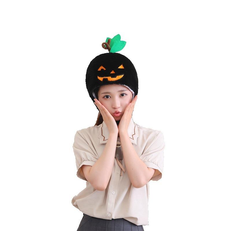 Хэллоуинская тыква, Черная тыква ужасов, Шапка-капюшон, Фотореквизит, Мультяшный капюшон, Реквизит для выступлений