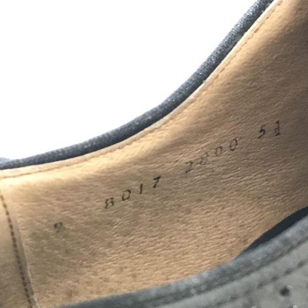 Винтажные 90-е, Сделано в Японии/MEN'S CLUB/Кожаные Оксфорды с крылом Goodyear Welt/25.5/Черный/ЧЕРНЫЙ/Деловые Туфли(ИСПОЛЬЗОВАЛ)
