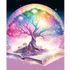 Frame Rainbow Tree Diy Painting By Numbers For Adults Kits Book Landscape Handpainted Canvas Painting For Home Decors 40x50