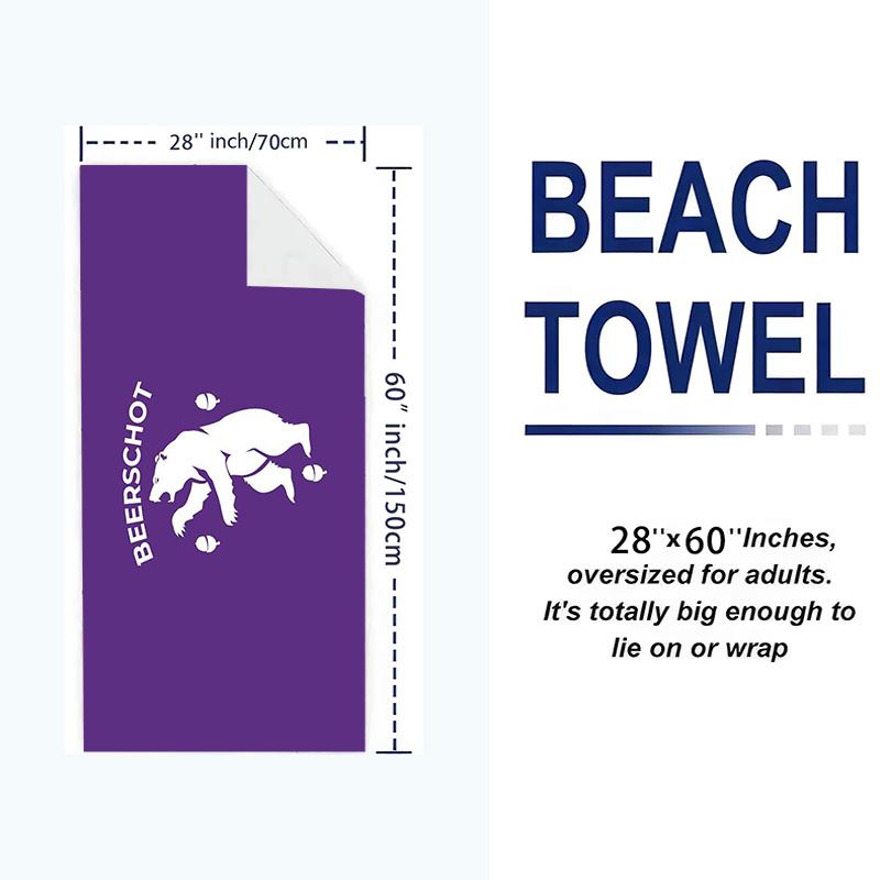 K Beerschot VA Print Beach Towel, Large Soft Quick Dry Towel for Beach Camping Swimming