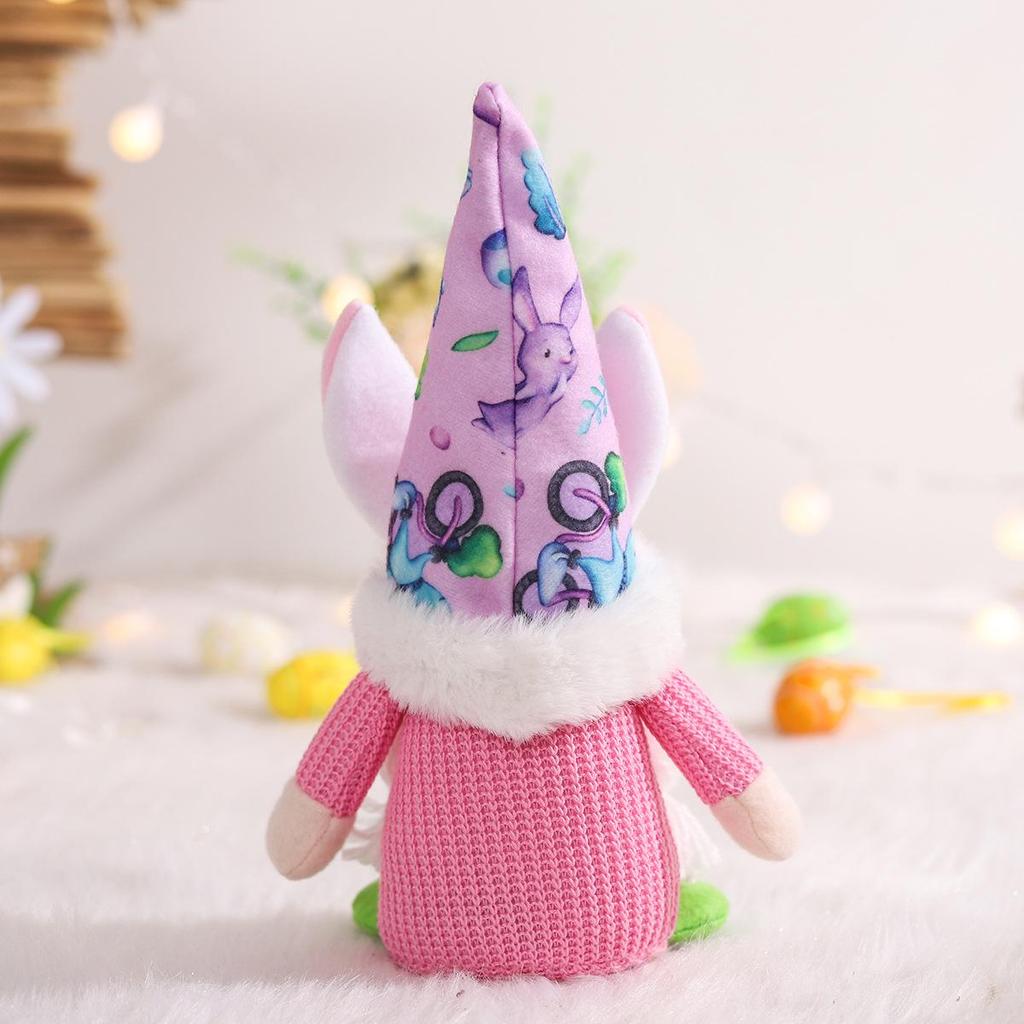 Трансграничная милая пасхальная кукла-гном с ушками кролика для декора вечеринки