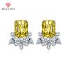 Luxury Women Fashion Rectangular Earrings Wedding Engagement Party Gift