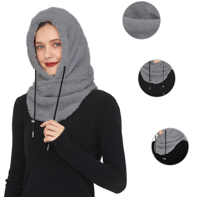 Мужская и женская зимняя теплая шапка, ветрозащитная, морозостойкая, теплая маска для лица, велосипедная шапка, утолщенная флисовая шапка