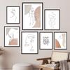 Абстрактные сексуальные линии лица женщины настенная живопись холст скандинавские эстетические постеры и принты настенные картины для декора гостиной