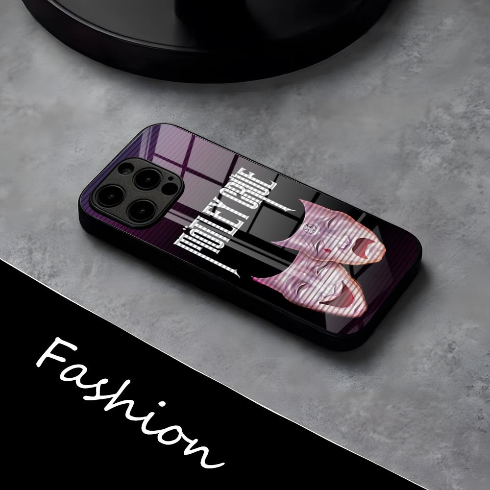 Чехол для телефона с изображением группы Rock M-Motley C-Crue для iPhone 17 Pro Max 16 15 14 Pro Max 13 11 X Xs Xr 8 7Plus Стеклянная крышка