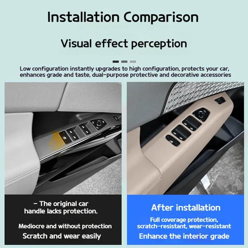 For BMW X3 G45 2025 Car leather window lifting panelsall-inclusive coverage scratch-proof protective pads car accessories