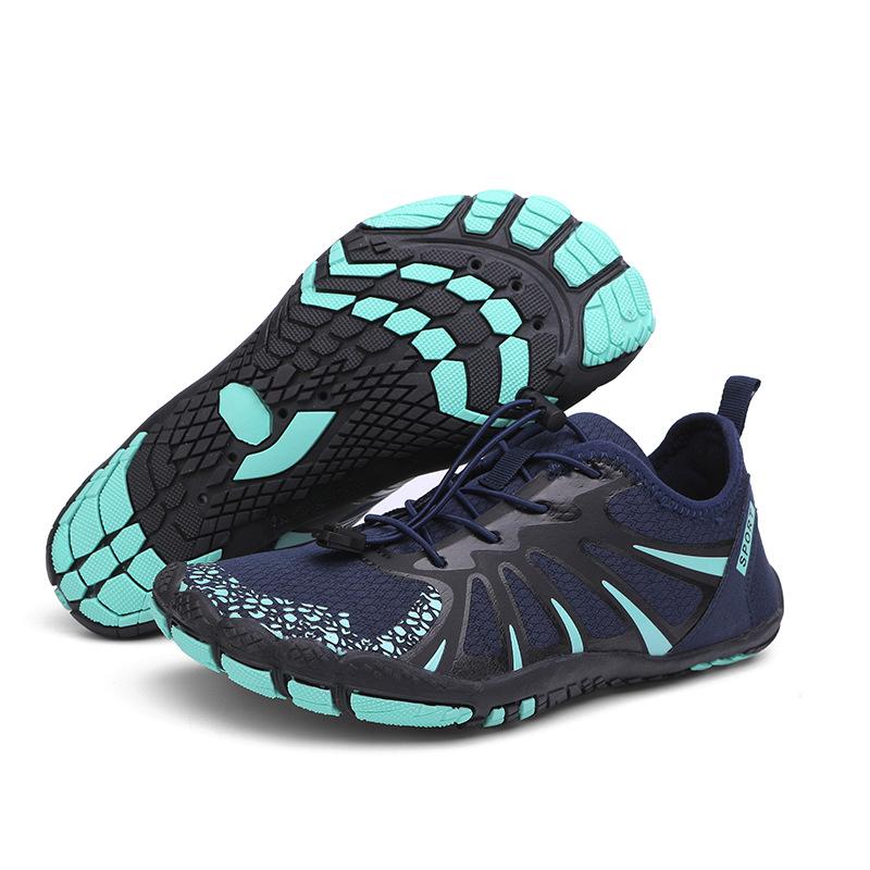Уличные большого размера новые уличные пляжные туфли для ходьбы по воде спортивные летние сетчатые мужские и женские походные пятипалые туфли для ручья