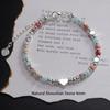 VENTFILLE 925 Sterling Silver Star Bracelet Fashion Korean Five-pointed Star Crystal Double Bracelet