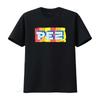 Мужская футболка Pez Candy с винтажным логотипом, ретро, throwback, принт диспенсера, винтажная, стильная, эластичный топ для повседневной носки