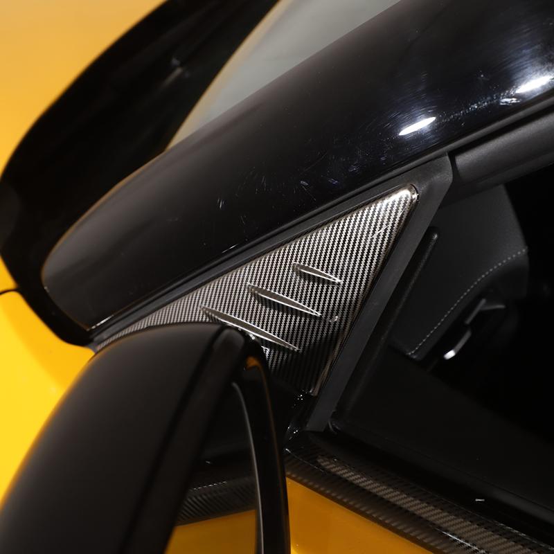 Нержавеющая сталь автомобиля внешняя сторона зеркало заднего вида треугольная пластина накладка для Toyota GR Supra A90-2022 авто