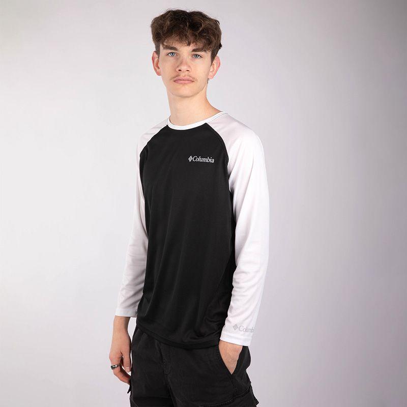 Мужская двухцветная футболка с длинными рукавами COLUMBIA