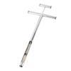 Soil Sample Probe with Ejector Tubular Stainless Steel Rod T Shaped Handle for Plant Care Garden Farm