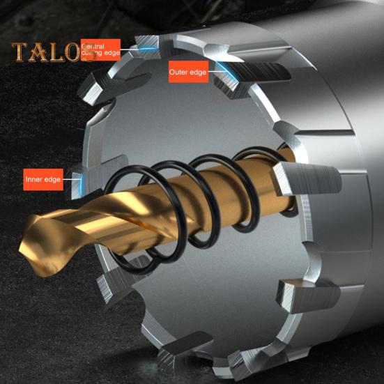 Корончатая пила, твердосплавное сверло, высокая прочность, устойчивость к коррозии, универсальное, легко устанавливаемое, аксессуары для сверл