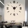 Nordic Creative No-Punch DIY Wall Clock Bedroom Study Mirror Clock Silent Acrylic Personalized Wall Sticker Clock