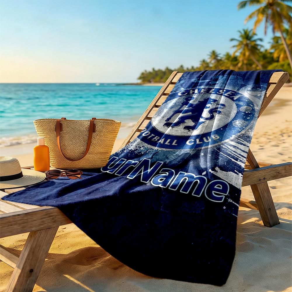 Chelsea Customize Your Name Beach Towel Super Soft Microfiber Quickdry Fabric Perfect for Traveling Yoga Camping and Swimming