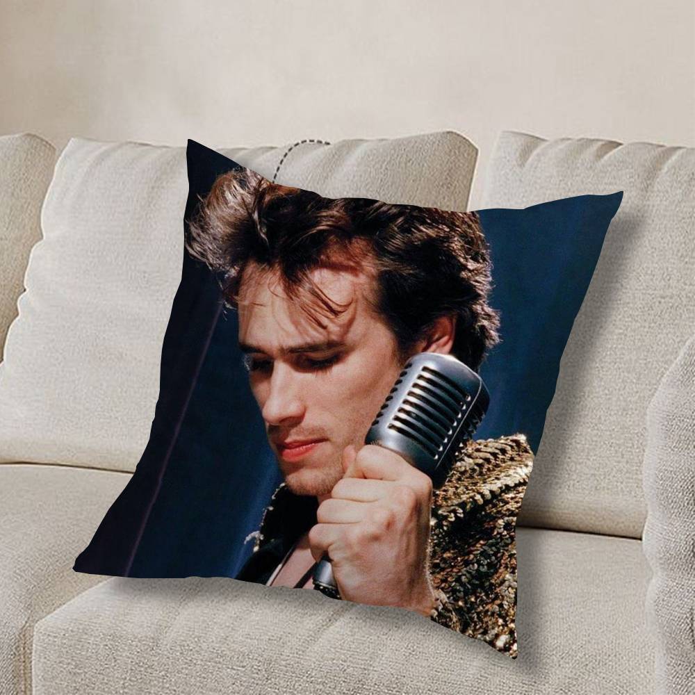 J-Jeff Buckley Grace COOL Наволочка Наволочка против пылевых клещей Невидимая молния шелковистый короткий плюш Чехол на подушку для дивана