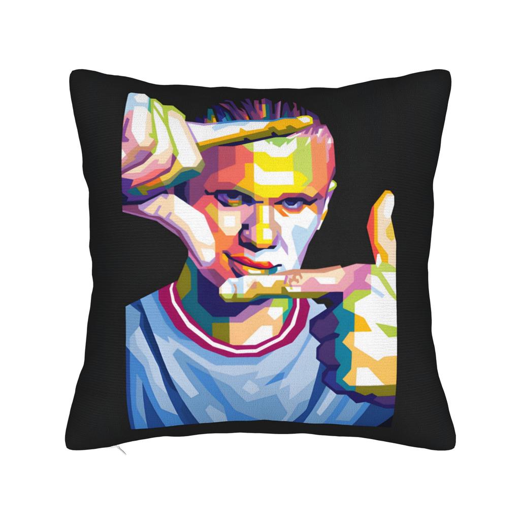 Erling Haaland record breaker Pillow Cover Comfy Cushion Cover Novelty Pillow Case For Living Room Sofa