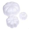 3x White Foam Pumpkins Artificial Handcraft Ornament Kid Crafts for Halloween Wedding