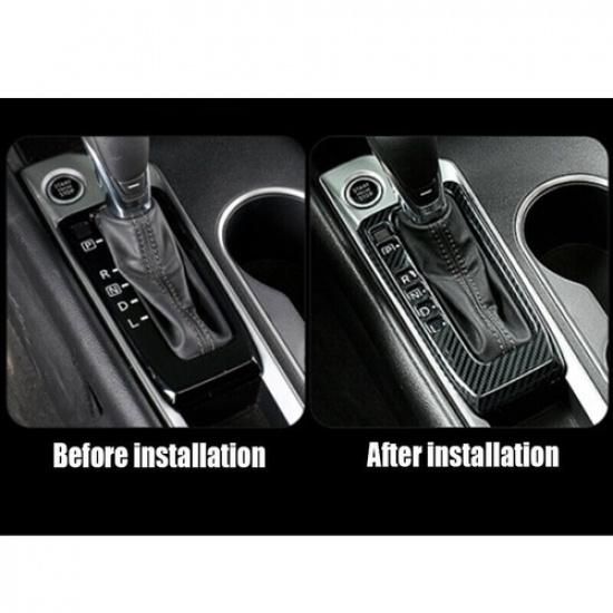 1pcs Carbon Fiber Inner Gear Shift Panel Cover Trim For Nissan Altima -2024